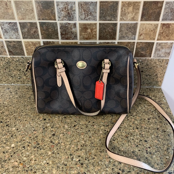Coach Handbags - Coach Peyton Signature Bennett Mini Satchel